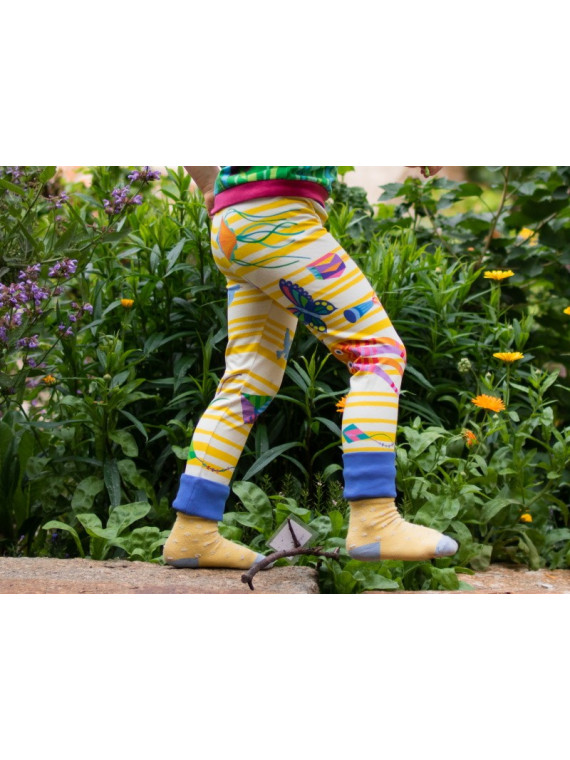 merle kids - Bio Kinder Leggings mit Drachen-Motiv