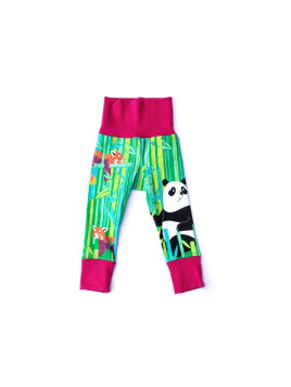 merle kids - Bio Kinder Leggings mit Panda-Motiv
