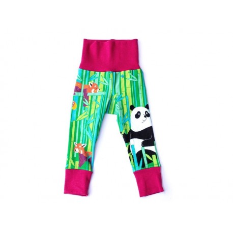 merle kids - Bio Kinder Leggings mit Panda-Motiv