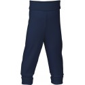 ENGEL - Bio Baby Hose mit Nabelbund, Wolle/Seide, marine