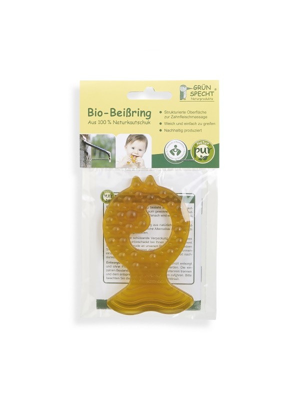 Grünspecht Naturprodukte - Bio Beißring Fisch aus Naturkautschuk