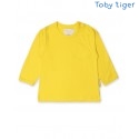 Toby tiger - Bio Baby Langarmshirt, gelb