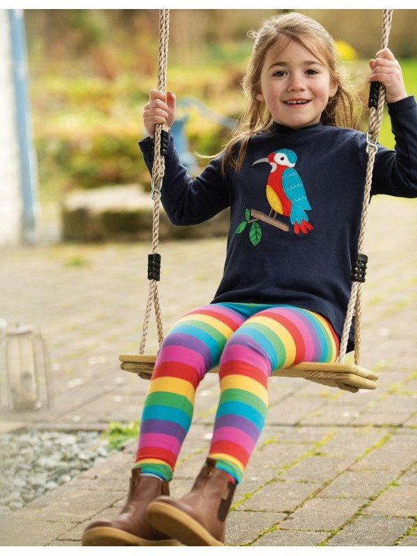 frugi - Bio Kinder Leggings "Libby" Regenbogen
