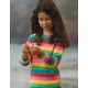 frugi - Bio Kinder Langarmshirt Regenbogen