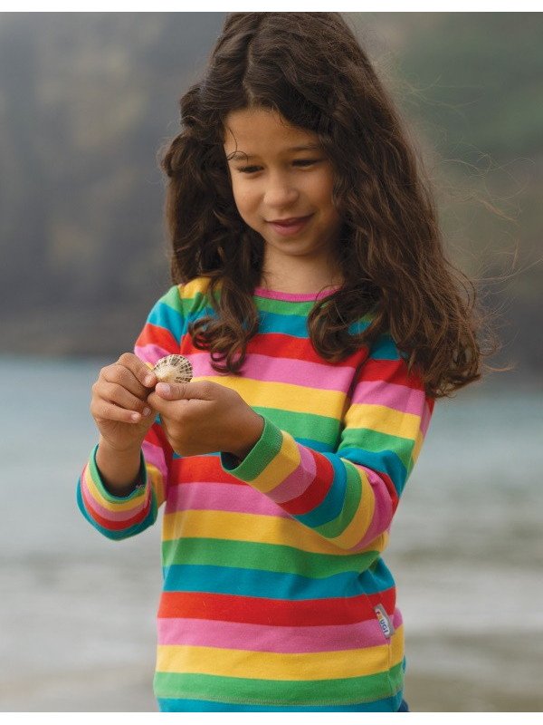 frugi - Bio Kinder Langarmshirt Regenbogen