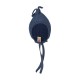 ENGEL - Bio Baby Fleece Mütze mit Puschel, Wolle, blau