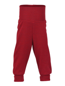 ENGEL - Bio Baby Hose mit Nabelbund, Wolle, rot