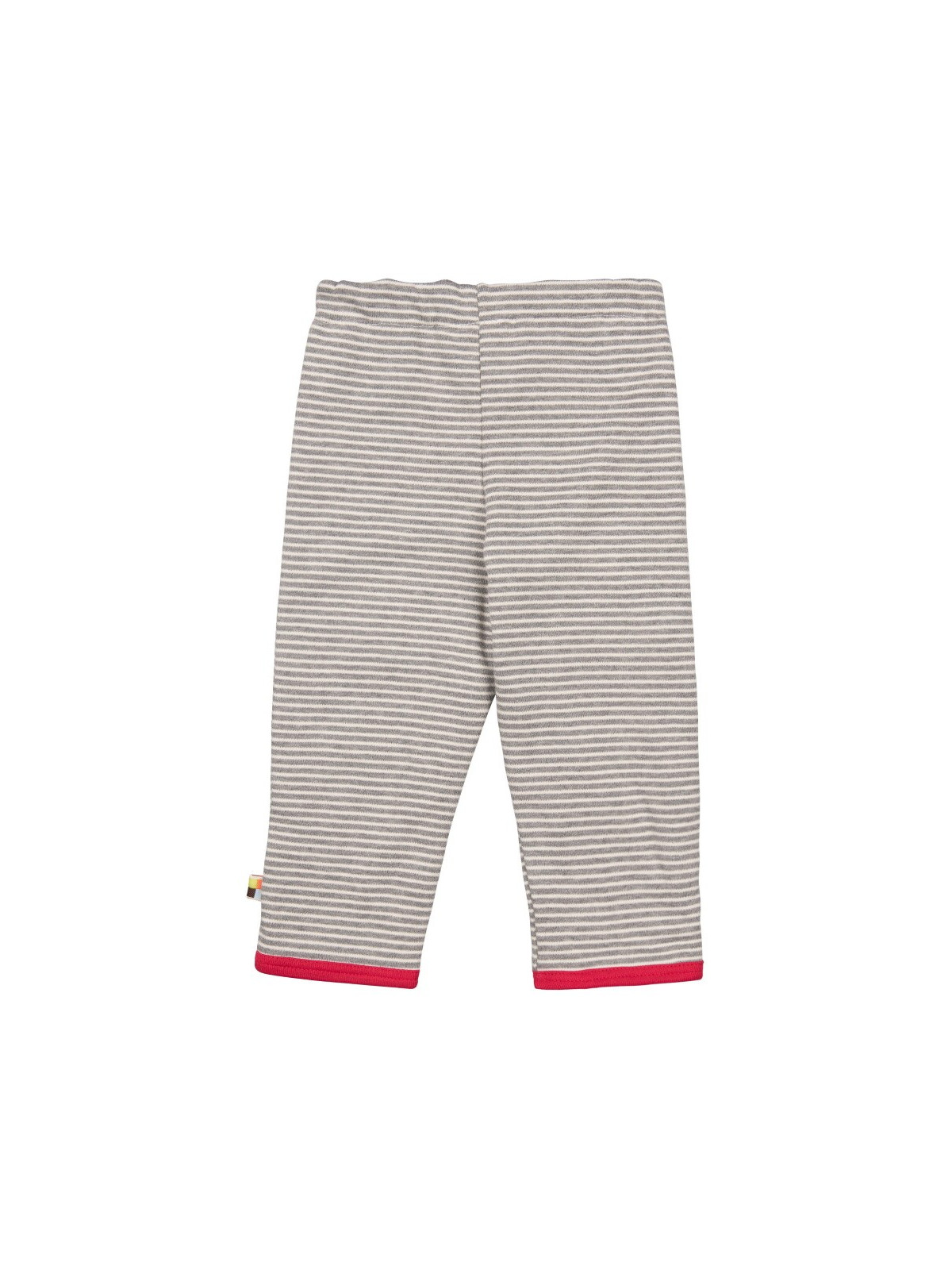 loud + proud - Bio Baby Wende Sweathose mit Streifen und Schnecken-Motiv, grau
