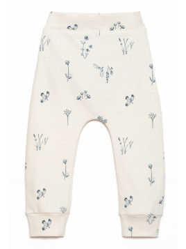 ORGANIC by Feldman - Bio Baby Jersey Hose mit Pflanzen Genuss-Motiv