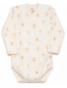 ORGANIC by Feldman - Bio Baby Wickelbody langarm mit kraftgebender Wald-Motiv