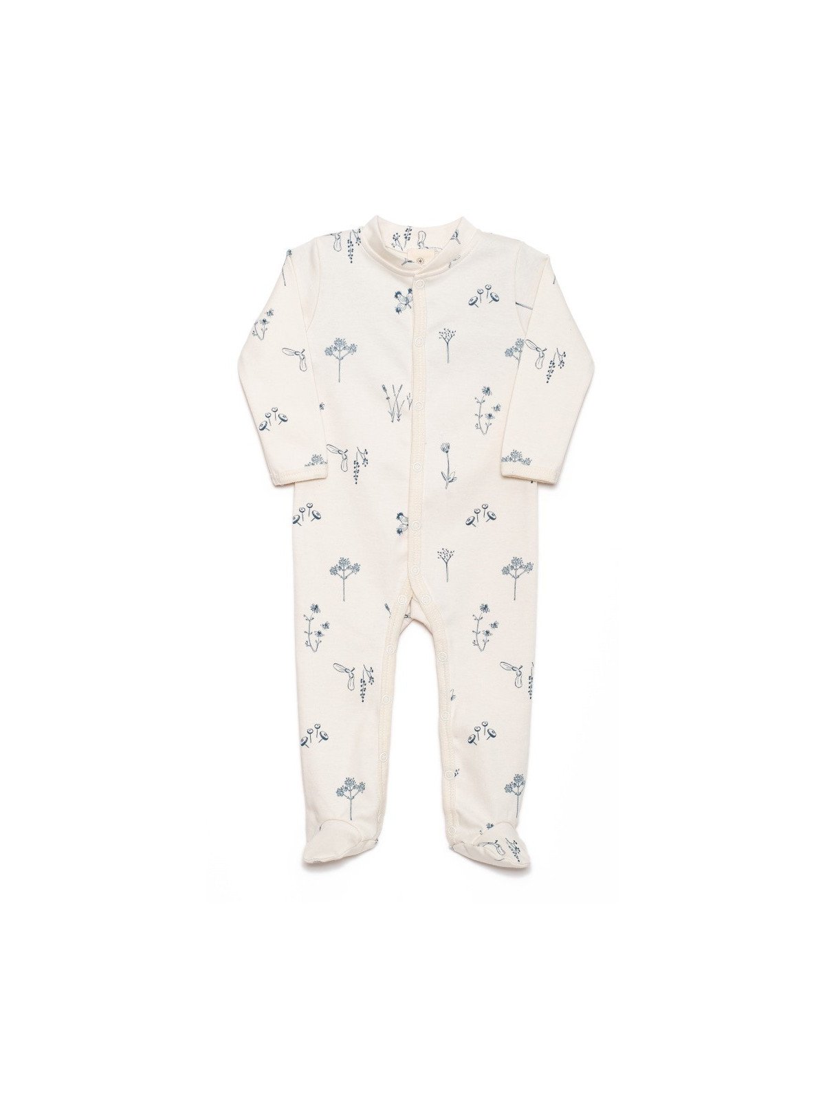 ORGANIC by Feldman - Bio Baby Strampler mit Fuß Pfanzen Genuss-Motiv