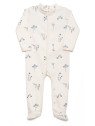 ORGANIC by Feldman - Bio Baby Strampler mit Fuß Pfanzen Genuss-Motiv