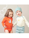 LIVING CRAFTS - Bio Baby Bodys langarm Doppelpack mit Märchen-Motiven, rot
