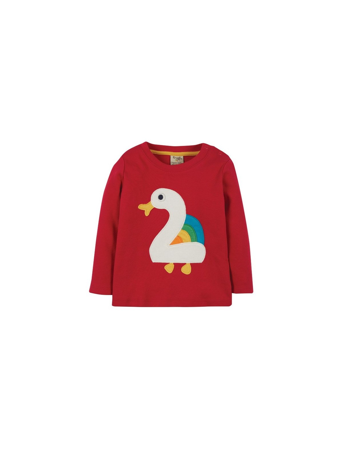 frugi - Bio Baby Langarmshirt "Magic Number" mit Enten-Applikation