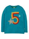 frugi - Bio Baby Langarmshirt "Magic Number" mit Sternen-Applikation