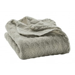 disana - Bio Baby Decke, Wolle, grau 80x100 cm