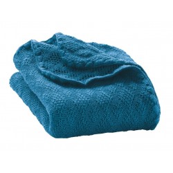 disana - Bio Baby Decke, Wolle, blau 80x100 cm