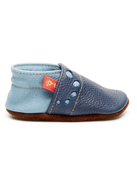 Wilde 10  - Bio Baby Lederschuhe "Jeans"