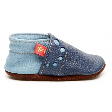 Wilde 10 - Bio Baby Lederschuhe "Jeans"