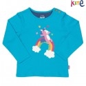 kite kids - Bio Kinder Langarmshirt mit Regenbogenpony-Druck