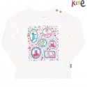 kite kids - Bio Kinder Langarmshirt mit Tiermotiven-Druck