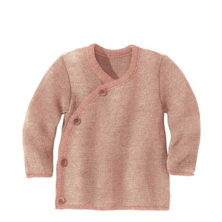 disana - Bio Baby Wickeljacke, Wolle, rosa