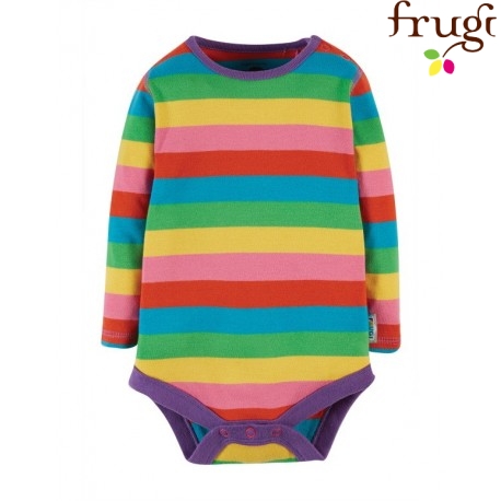 frugi - Bio Baby Body Regenbogen