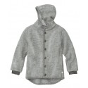 disana - Bio Kinder Walkjacke, Wolle, grau