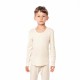 LIVING CRAFTS - Bio Kinder Unterhemd langarm , Wolle/Seide, natural