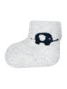 Ewers - Bio Baby Socken 3er-Pack aus Plüsch mit Elefanten-Motiv, marine