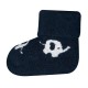 Ewers - Bio Baby Socken 3er-Pack aus Plüsch mit Elefanten-Motiv, marine