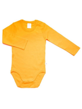 Leela Cotton - Bio Baby Body langarm, sonnengelb