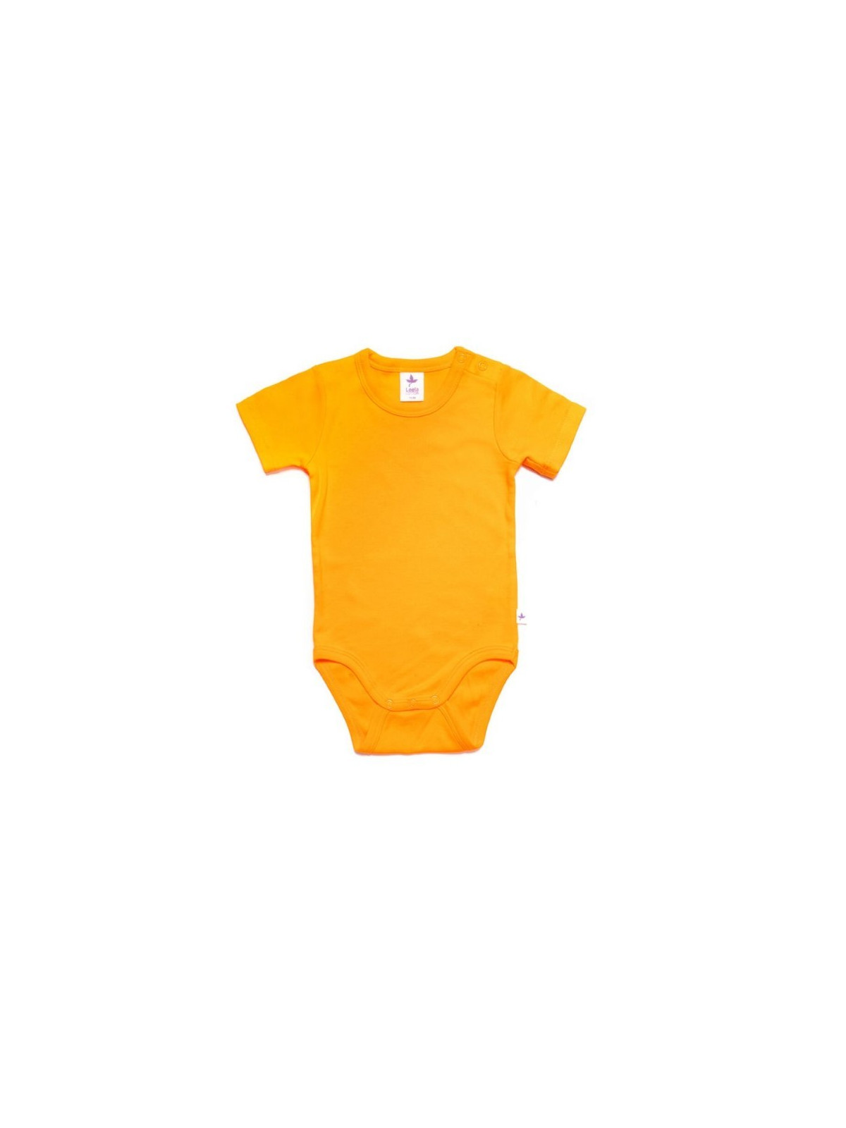 Leela Cotton - Bio Baby Body kurzarm, sonnengelb