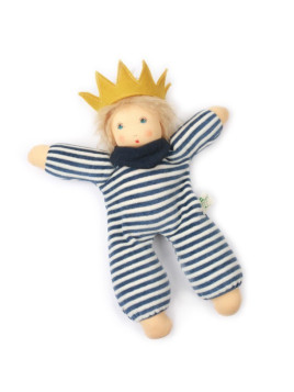 Nanchen Natur - Bio Baby Schmusepuppe "König Oskar" 33cm