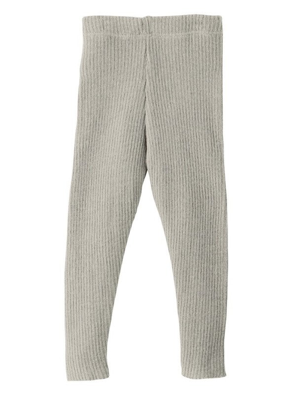 disana - Bio Baby Strick Leggings, Wolle, grau