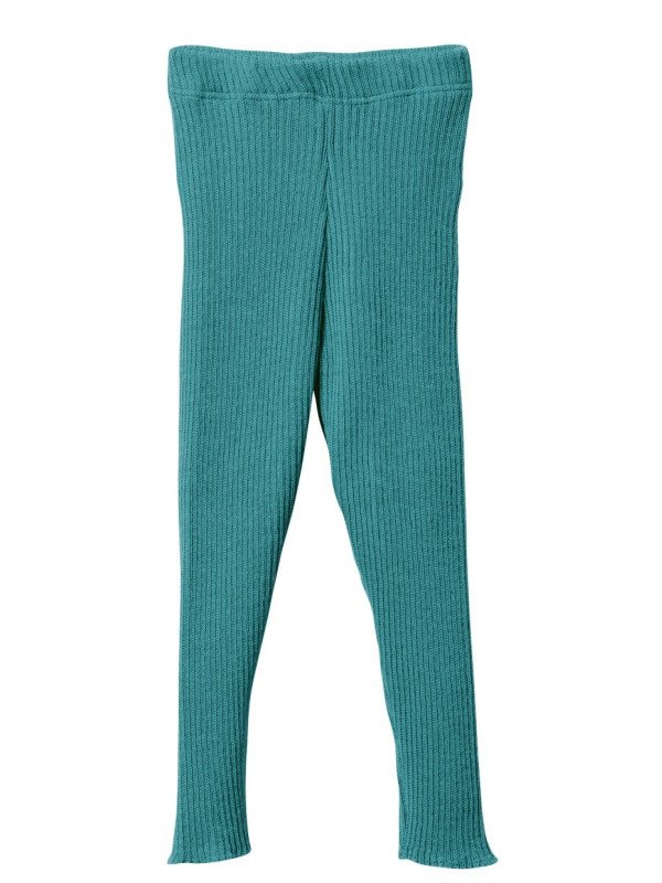 disana - Bio Baby Strick Leggings, Wolle, lagoon