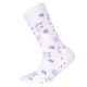 Ewers - Bio Kinder Socken mit Blumen-Motiv, lila