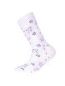 Ewers - Bio Kinder Socken mit Blumen-Motiv, lila