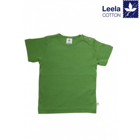 Leela Cotton - Bio Kinder T-Shirt, waldgrün