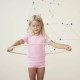 LIVING CRAFTS - Bio Kinder Unterhemd kurzarm, rose melange