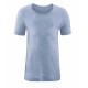 LIVING CRAFTS - Bio Kinder Unterhemd kurzarm, blau melange