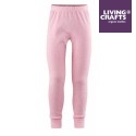 LIVING CRAFTS - Bio Kinder Unterhose lang, rosa melange