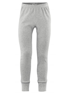 LIVING CRAFTS - Bio Kinder Unterhose lang, grau melange