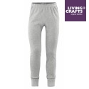 LIVING CRAFTS - Bio Kinder Unterhose lang, grau melange