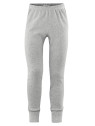 LIVING CRAFTS - Bio Kinder Unterhose lang, grau melange