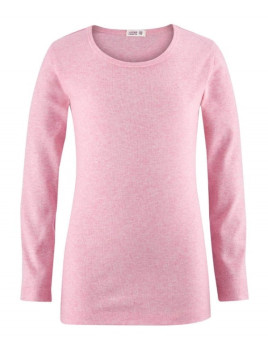 LIVING CRAFTS - Bio Kinder Unterhemd langarm, rosa melange