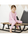 LIVING CRAFTS - Bio Kinder Unterhemd langarm, rosa melange