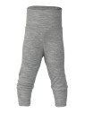 ENGEL - Bio Baby Hose mit Nabelbund, Wolle/Seide, grau