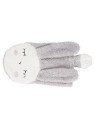 Kikadu - Bio Waschlappen Hase 20x14cm, grau