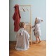 Kikadu - Bio Kinder Badeponcho Hase 64x62cm, grau